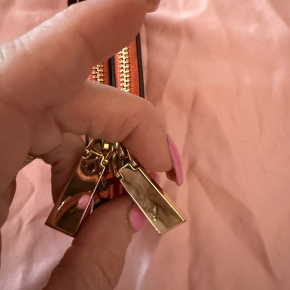 Michael Kors Vibrant Red Leather Clutch - Picture 7 of 10